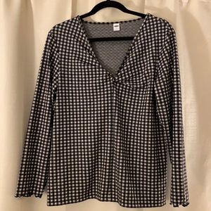 Plaid winter blouse